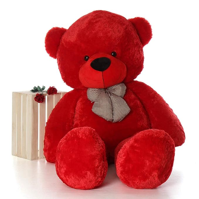 Pair store Friendly Ultra Soft 3 Feet Teddy Bear for Kids, Lovable Huggable Cute Soft Giant Teddy Bear for Girlfriends/Wife/Kids/Husband - (Pink, 85 cm)