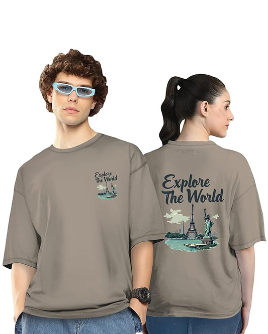 Couple T-Shirts Cotton | Oversized Tshirt for Men Women Love (Set of 2 | Regular Fit | OSHS CT2)